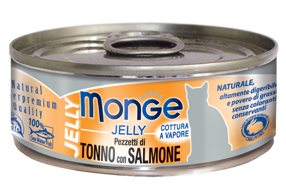 Levně 8X Monge Jelly Tuňák S Lososem 80 g