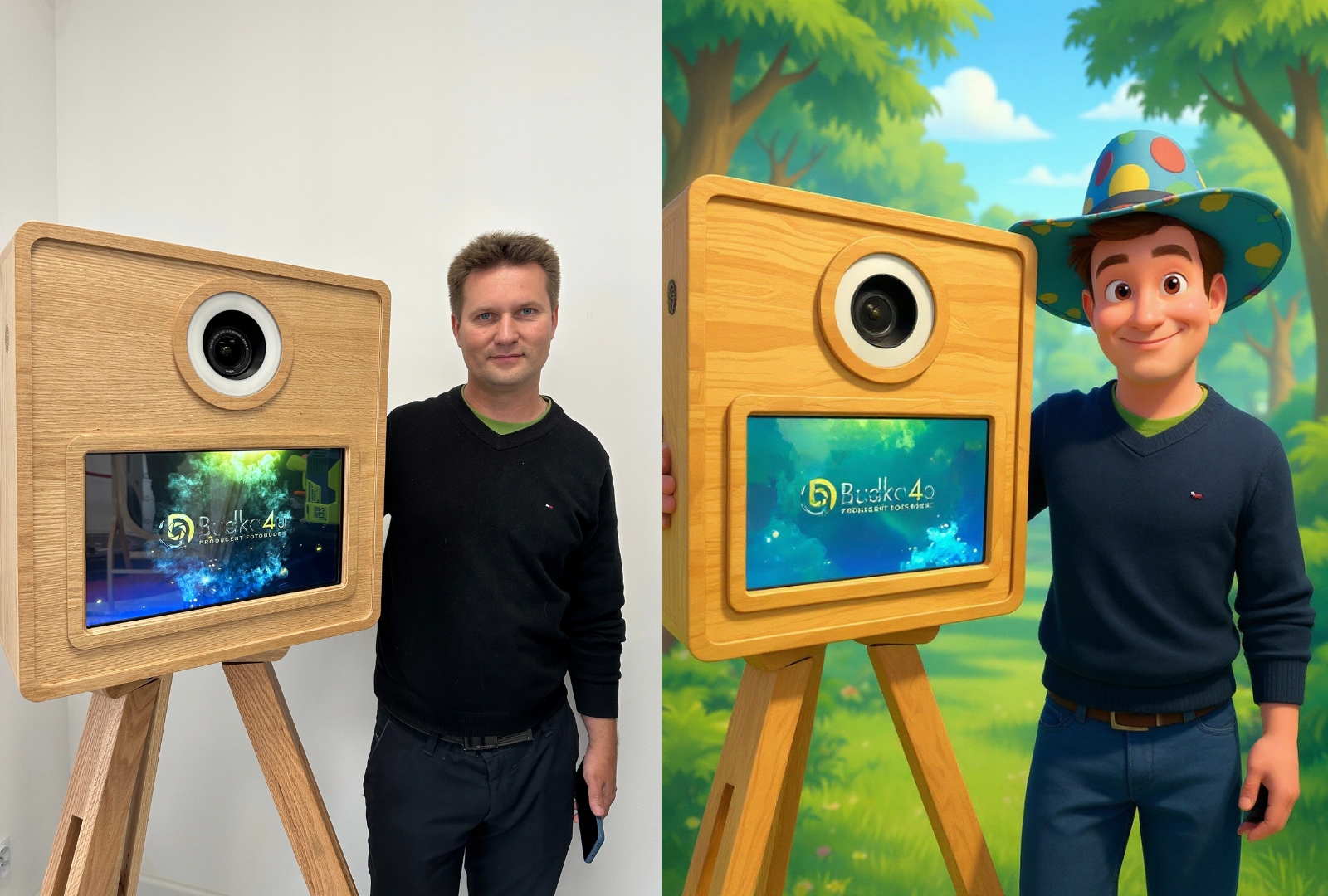 FOTOBUDKA AI SZTUCZNA INTELIGENCJA GOTOWY ZESTAW IPAD Producent inny