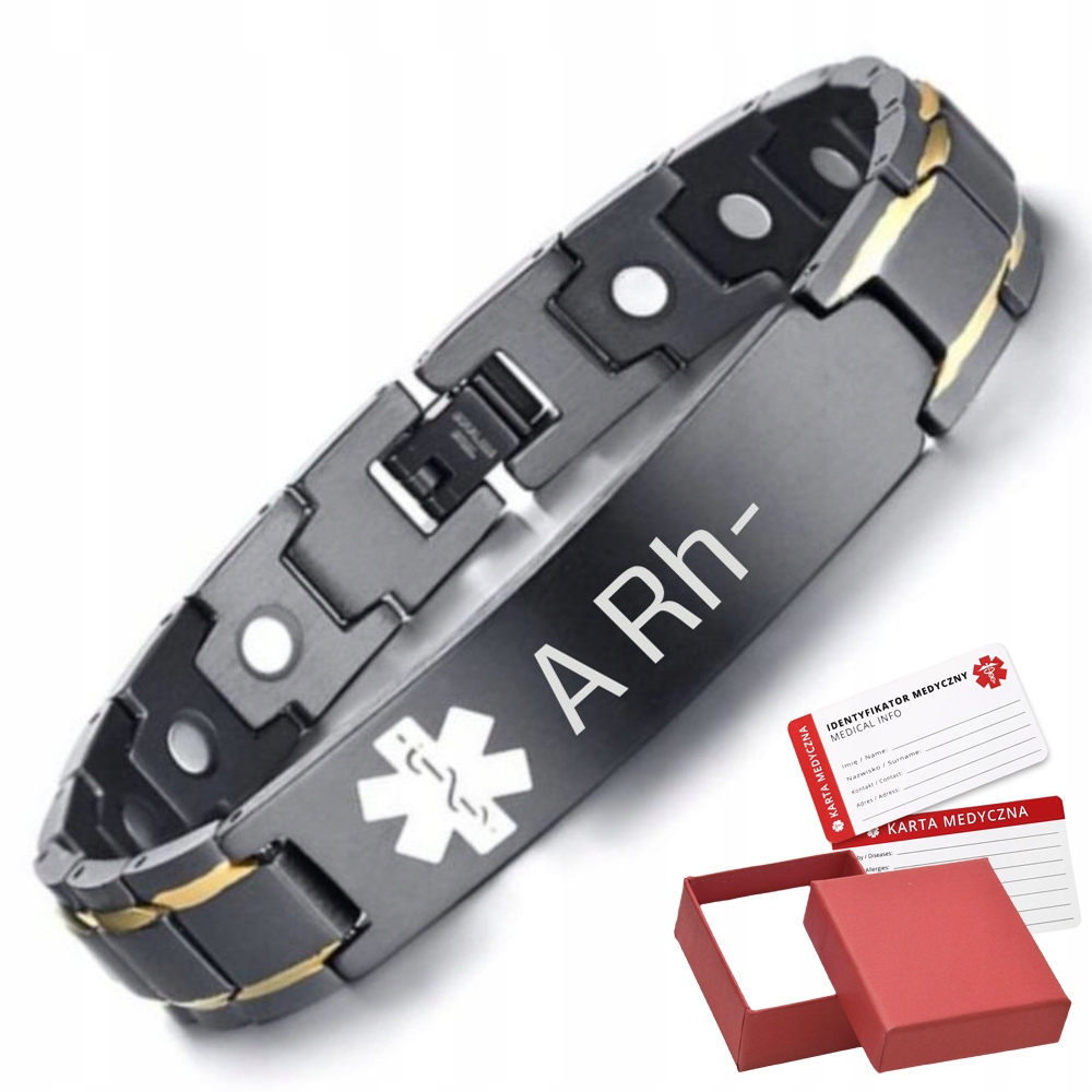 Lékařský náramek Krevní Skupina, Neodymové magnety Ocel