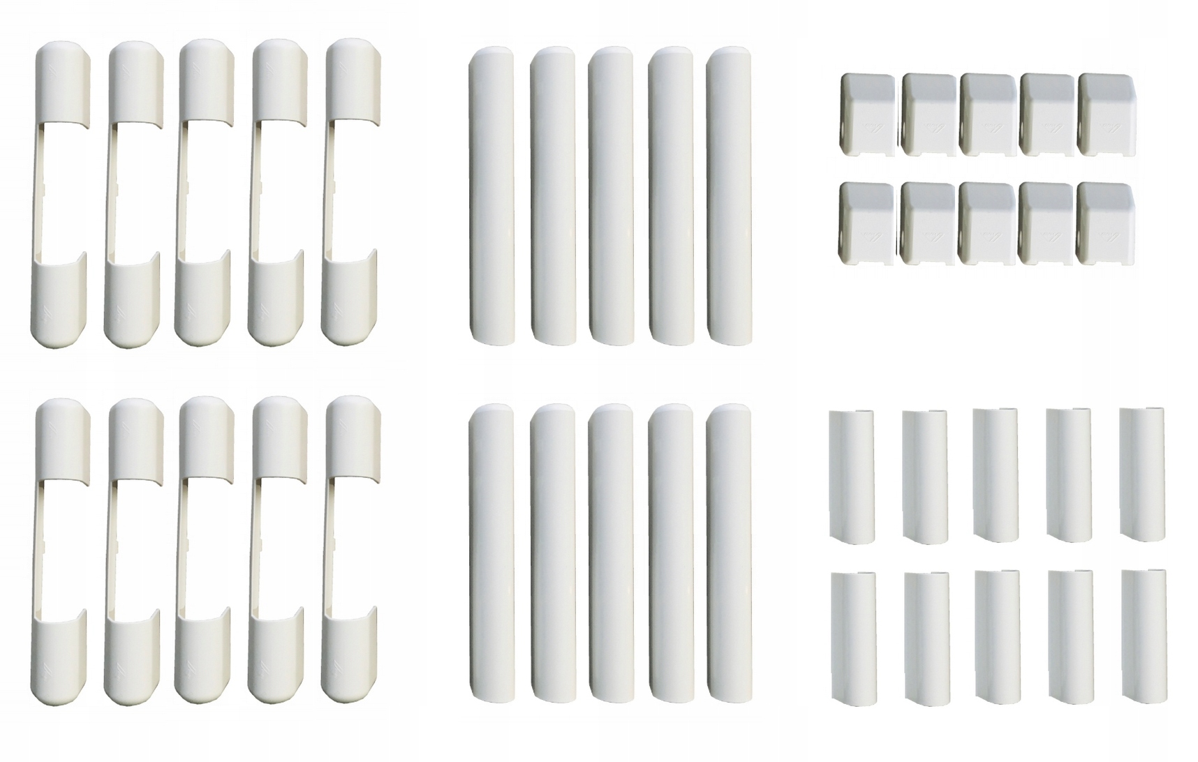 Roto Krytky na panty 10 Sad do plastových oken bílé 40ks