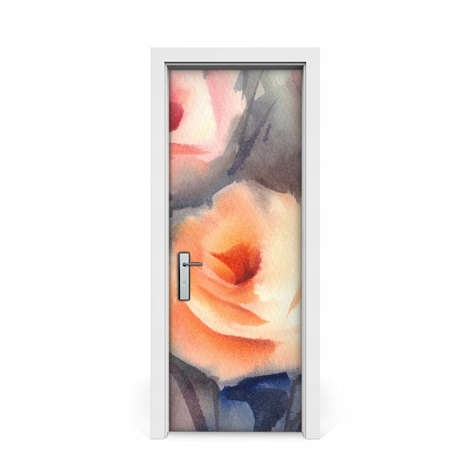 

Naklejka na drzwi Pomarańczowy bukiet róż 75x205