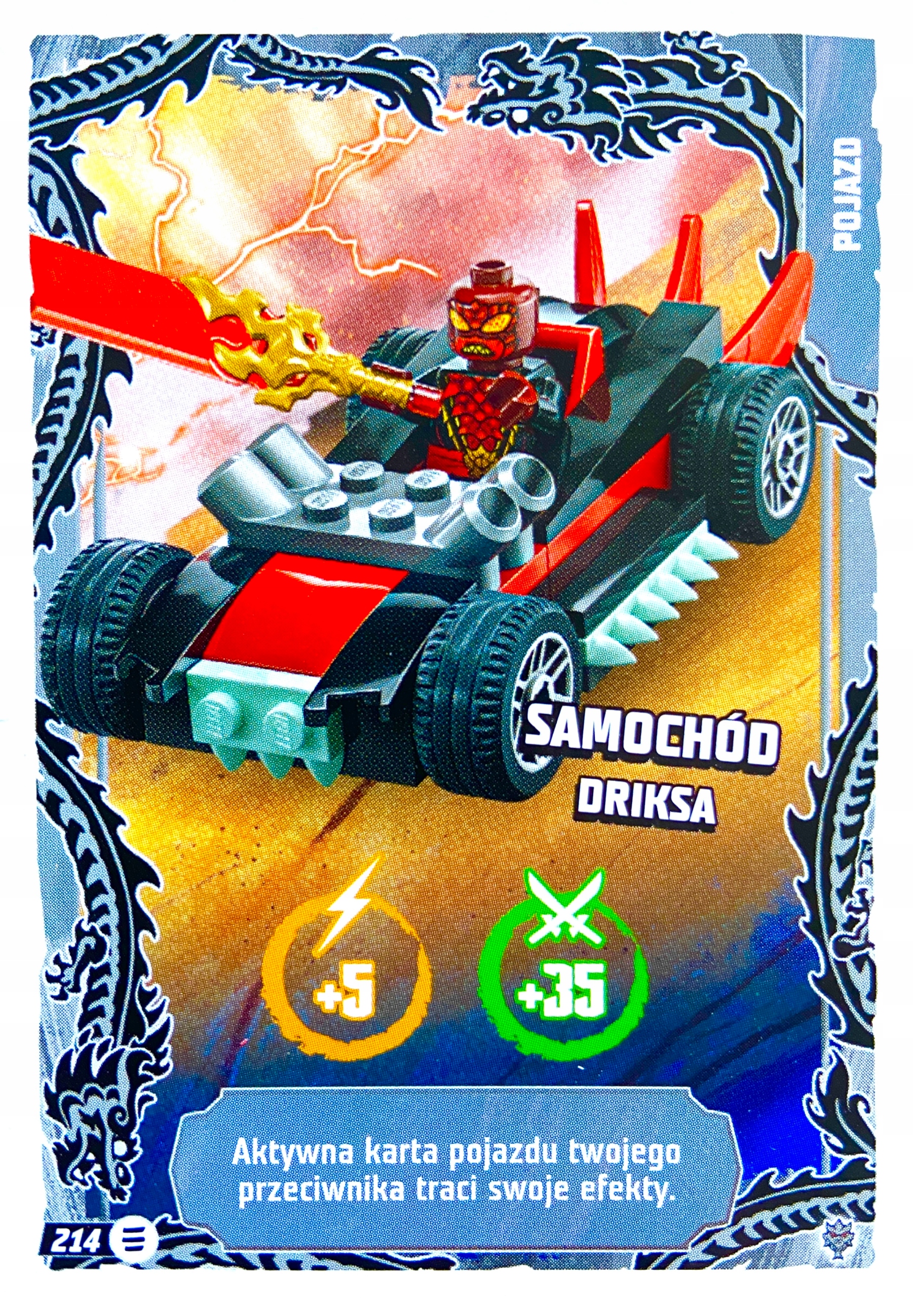 Lego Ninjago 2026 seria 11 karta podstawowa Pojazd 214 Samochód Driksa
