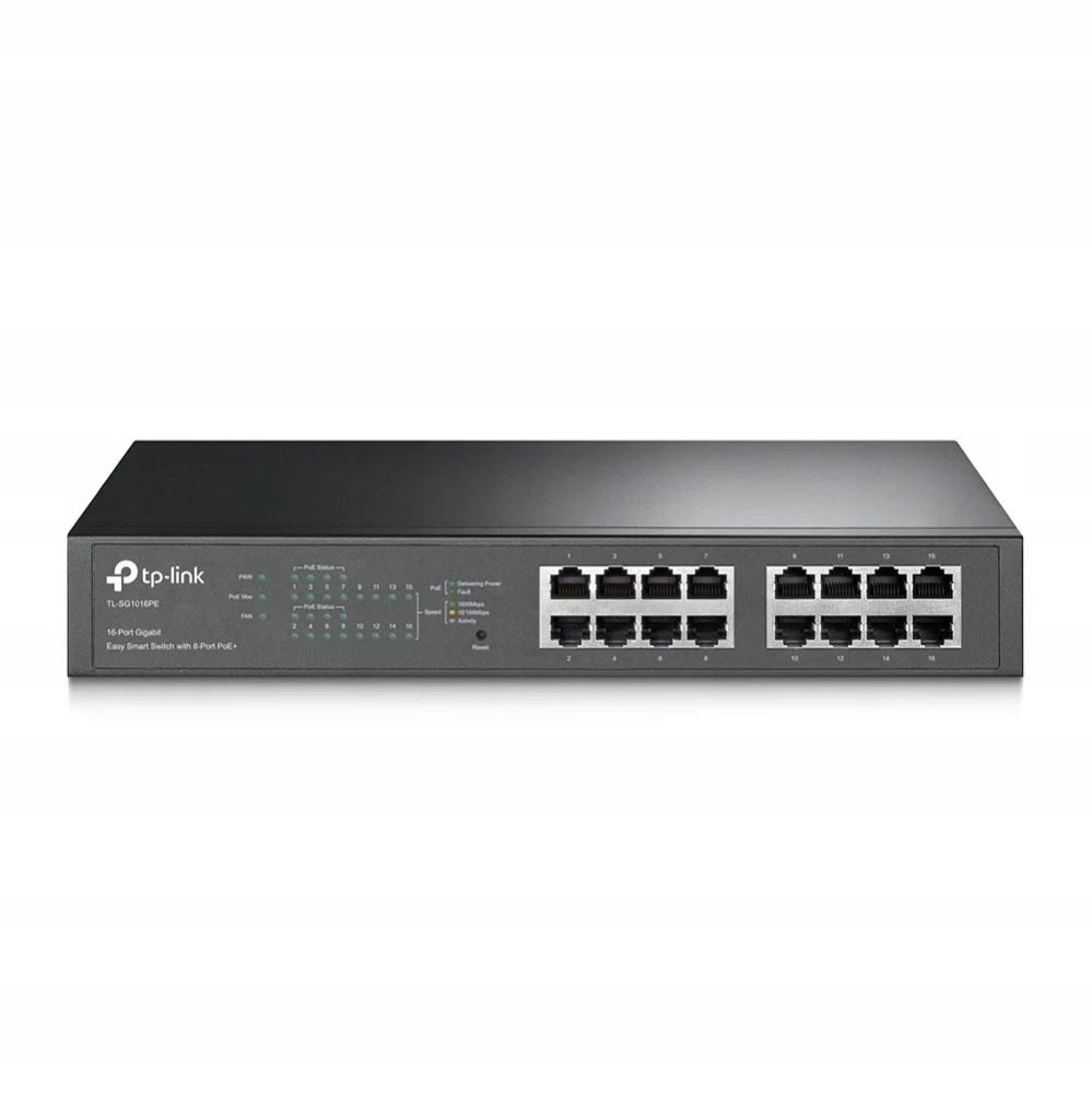 TP-Link TL-SG1016PE sieťové pripojenie Spravovaný L2 Gigabit Ethernet