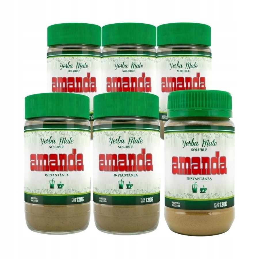 Sada: Rozpustná Yerba Mate Amanda 6 x 130 g Až 780 g!