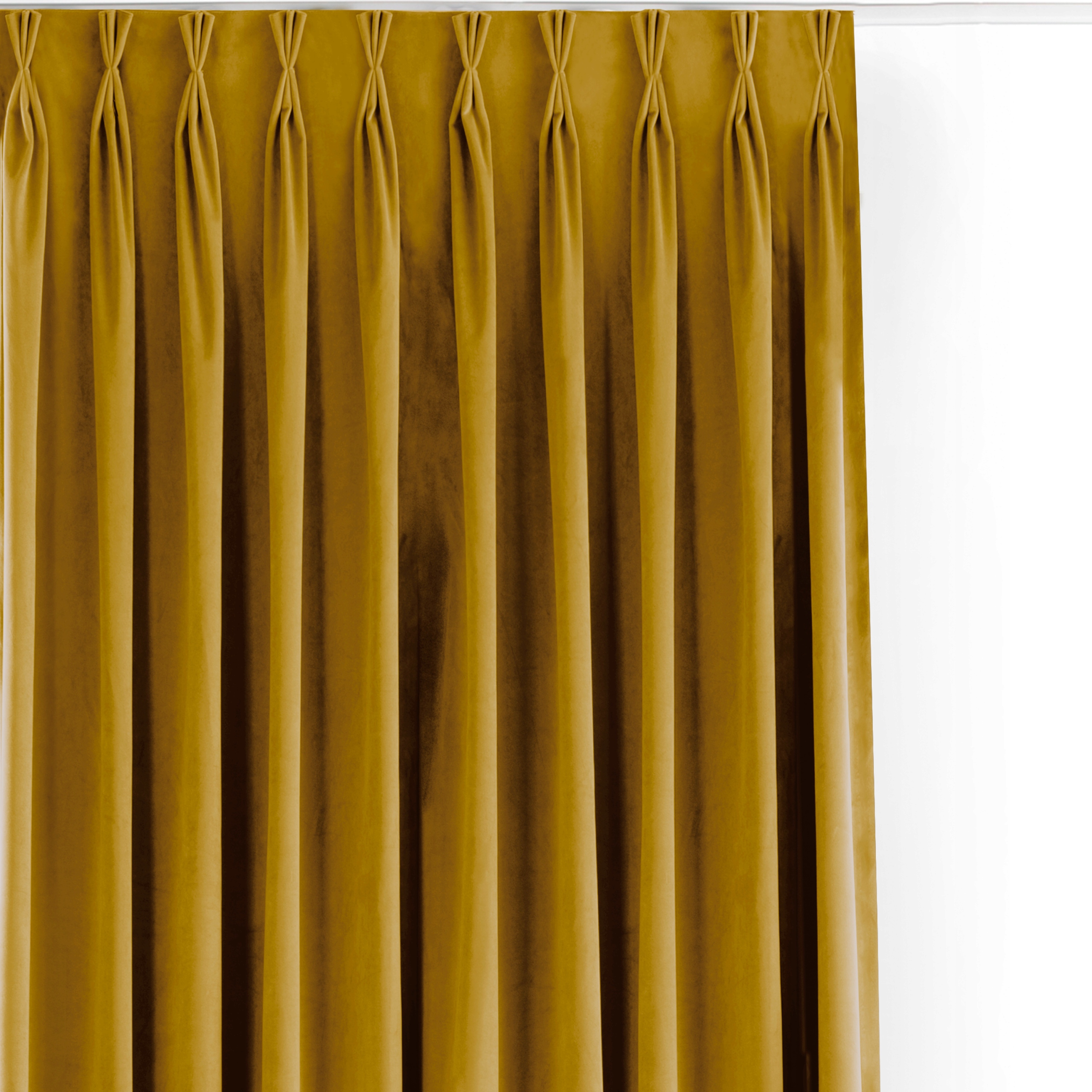 Filumi Záves velvet velúr Flexy 9,5 cm Horčicový 530x250