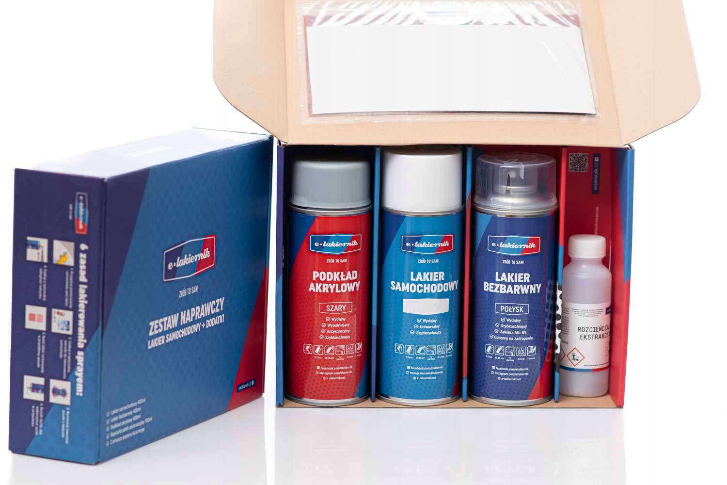 LAKIER SAMOCHODOWY ZESTAW KAZDY KOLOR SPRAY BMW Packaging Spray