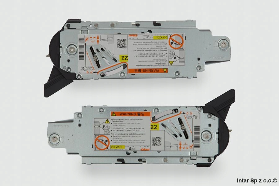 Siłowniki AVENTOS HF 2600-5500 SERVO-DRIVE BLUM Długość 1 cm