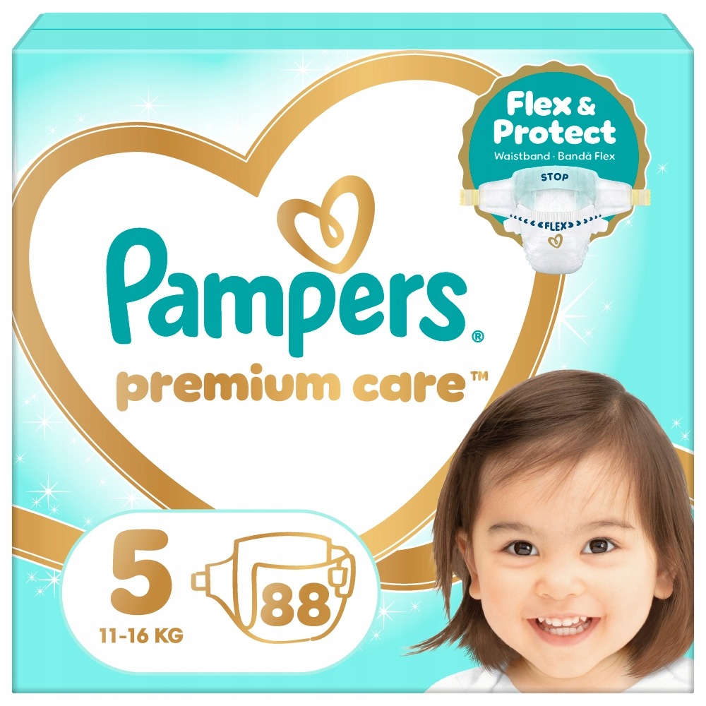 Pampers Premium Care pieluszki rozmiar 5, 88 szt, 11 kg-16kg