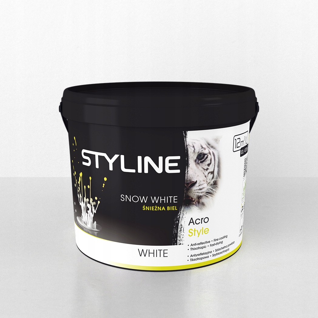 Styline Acro Style Farba Akrylowa Snow White 10L