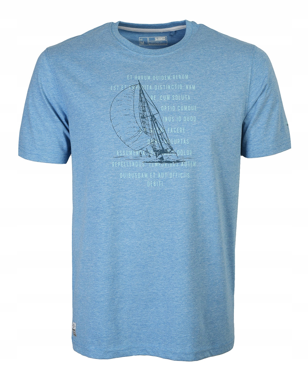 

T-shirt męski koszulka gruba bawełniana Sail
