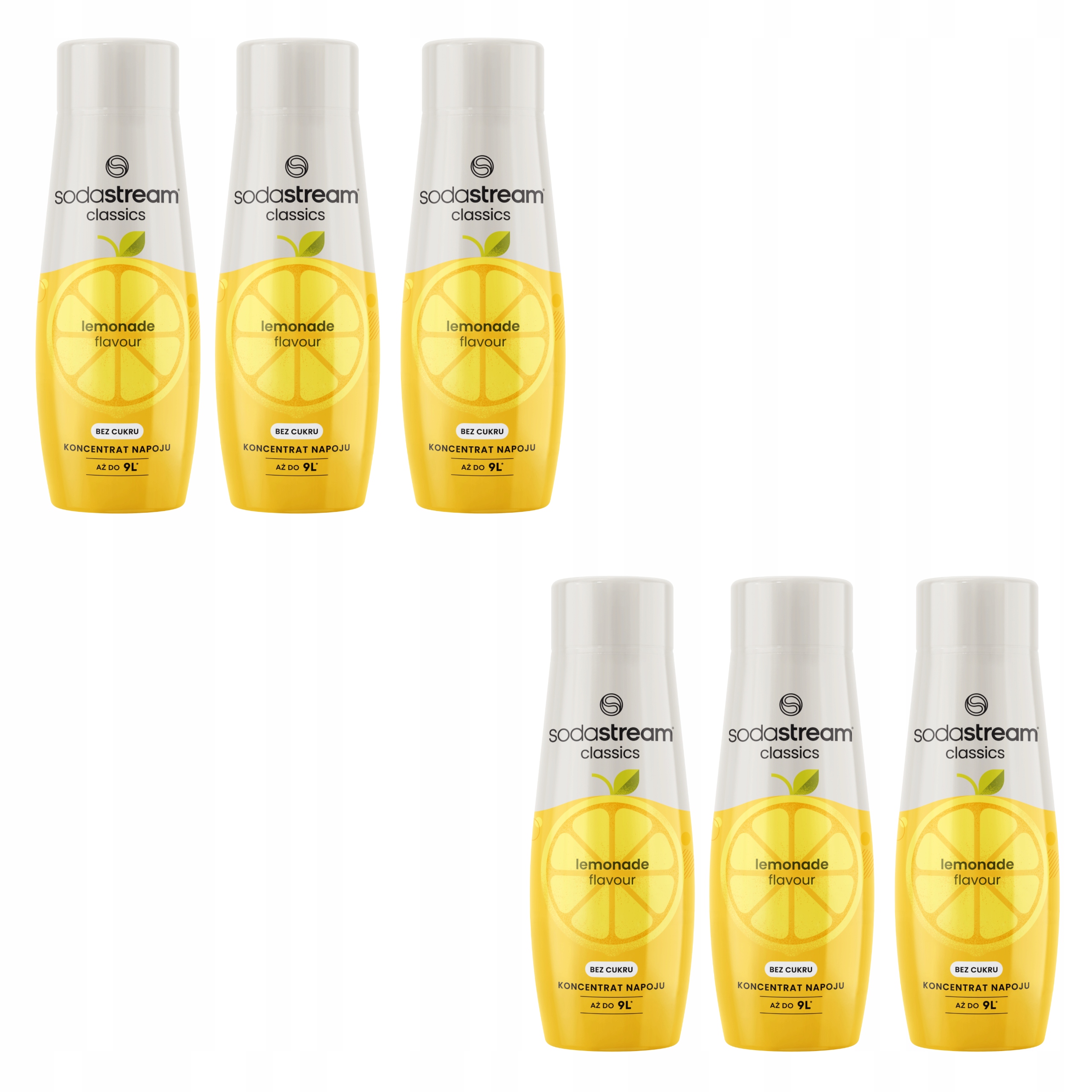 Levně 6 x Sodastream Limonáda bez cukru sirup do saturátoru koncentrát 440 ml