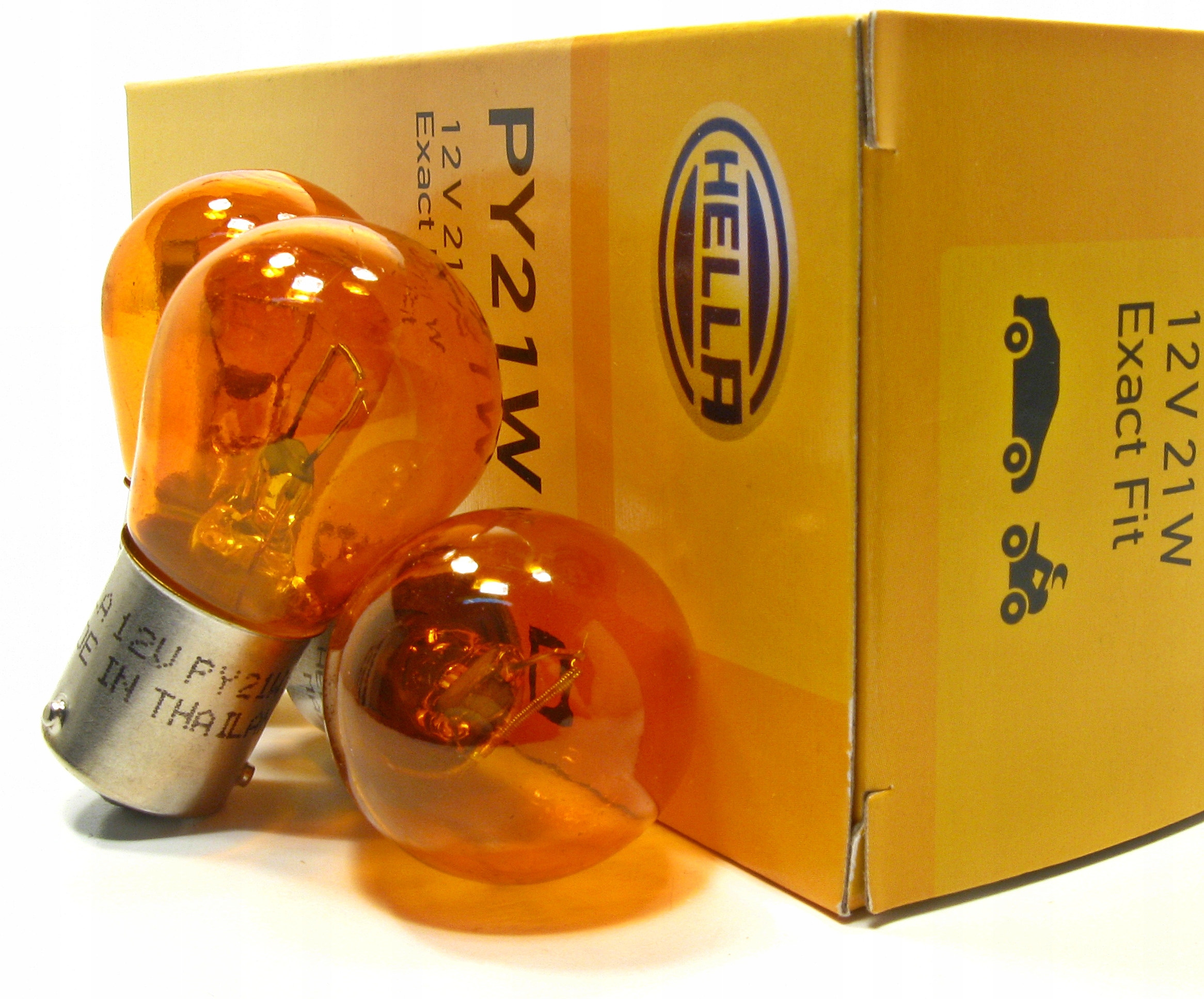 

Żarówka 21W 12V PY21W BAU15s Hella