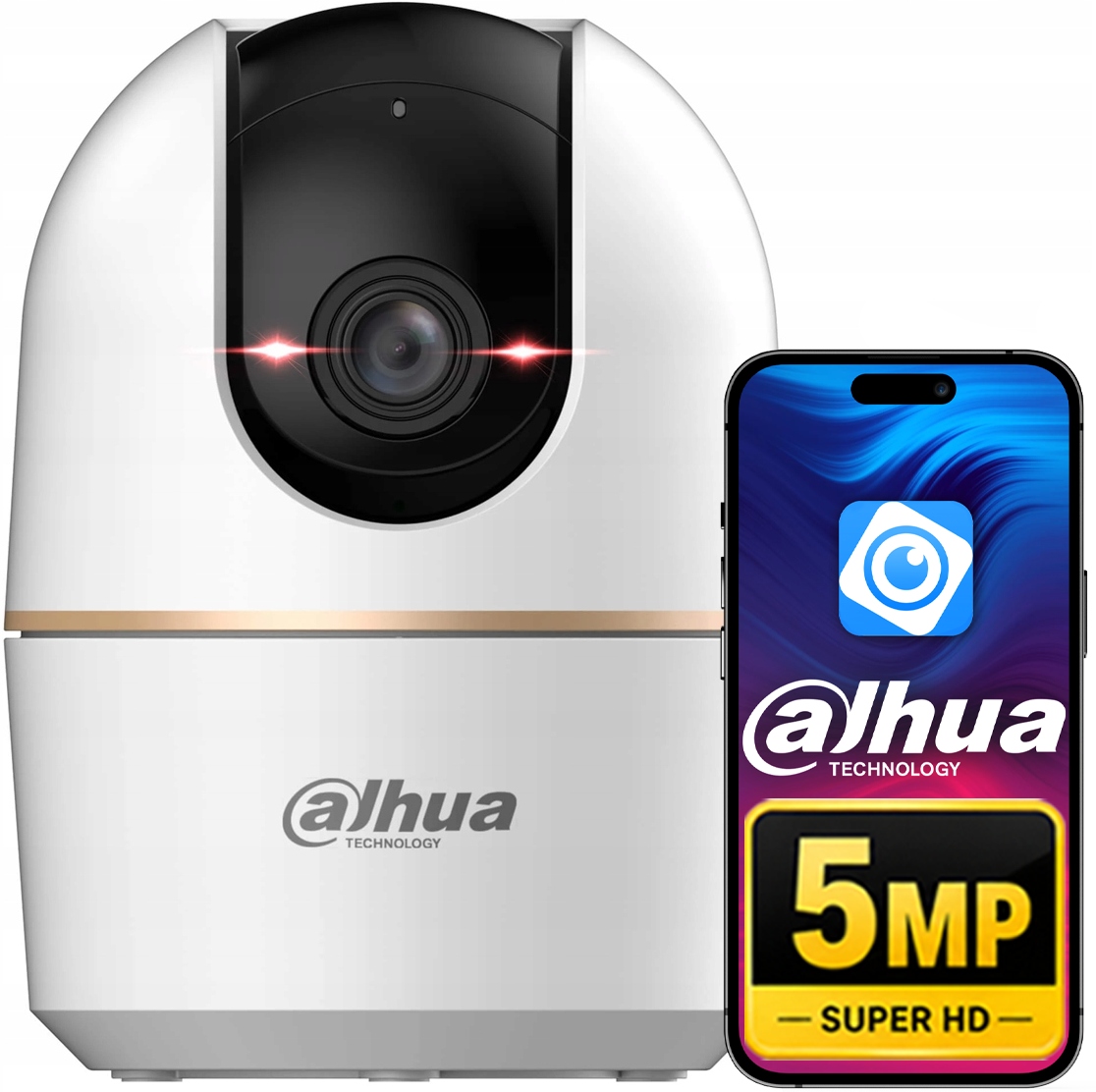 Kamera chůvička otočná WiFi 5Mpx Dahua H5A Hero A1 Chůvička WiFi