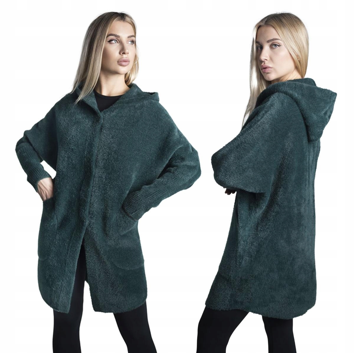 Kurtka Alpaka Ciepła Miękki Przejściowy Płaszcz z Wełną Vaston