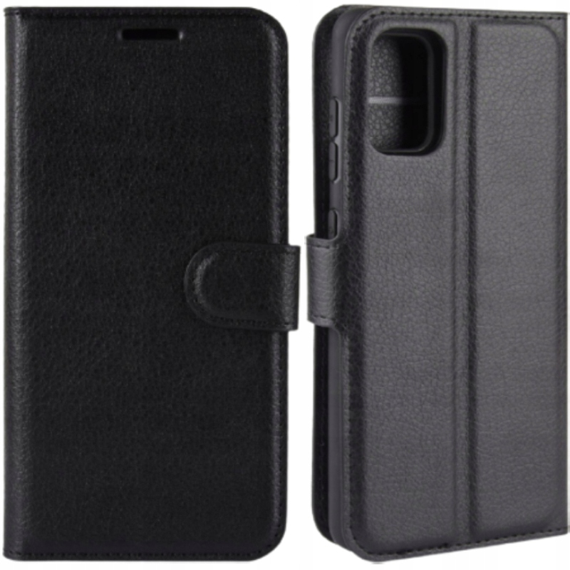 

Litchi Etui Skórzane Portfel Do Moto G9 Plus