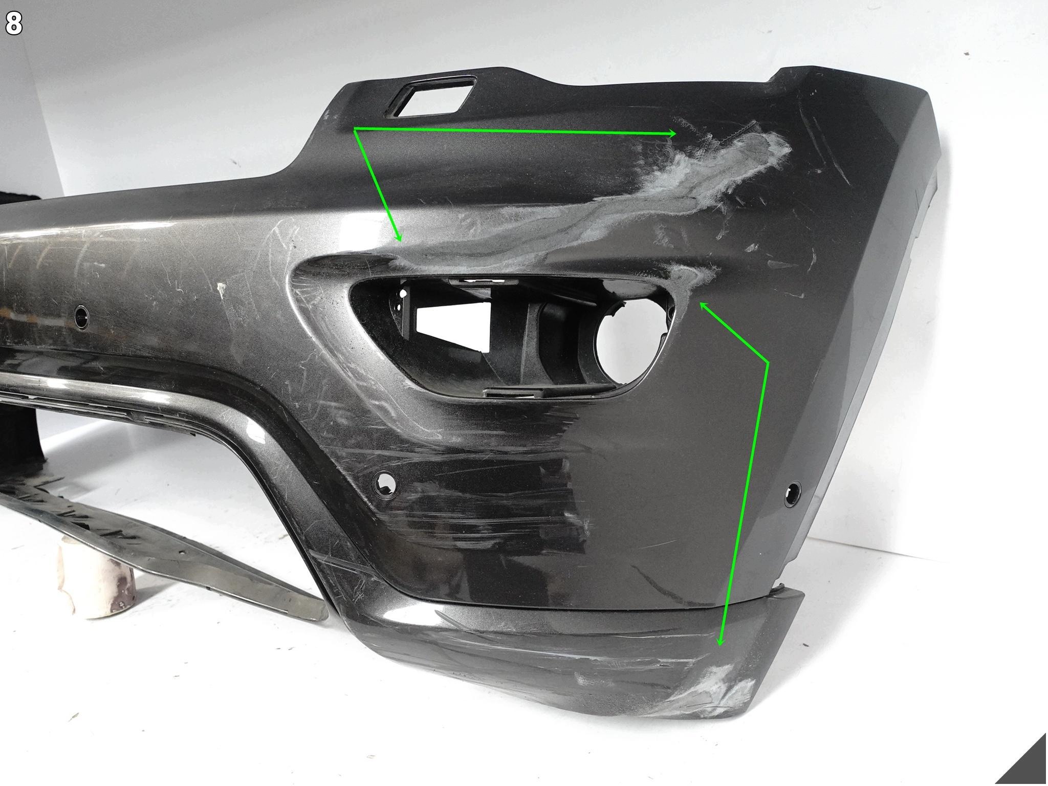 JEEP GRAND CHEROKEE WK2 LIFT 17-22 bumper front + SPOILER (6xPDC washers)