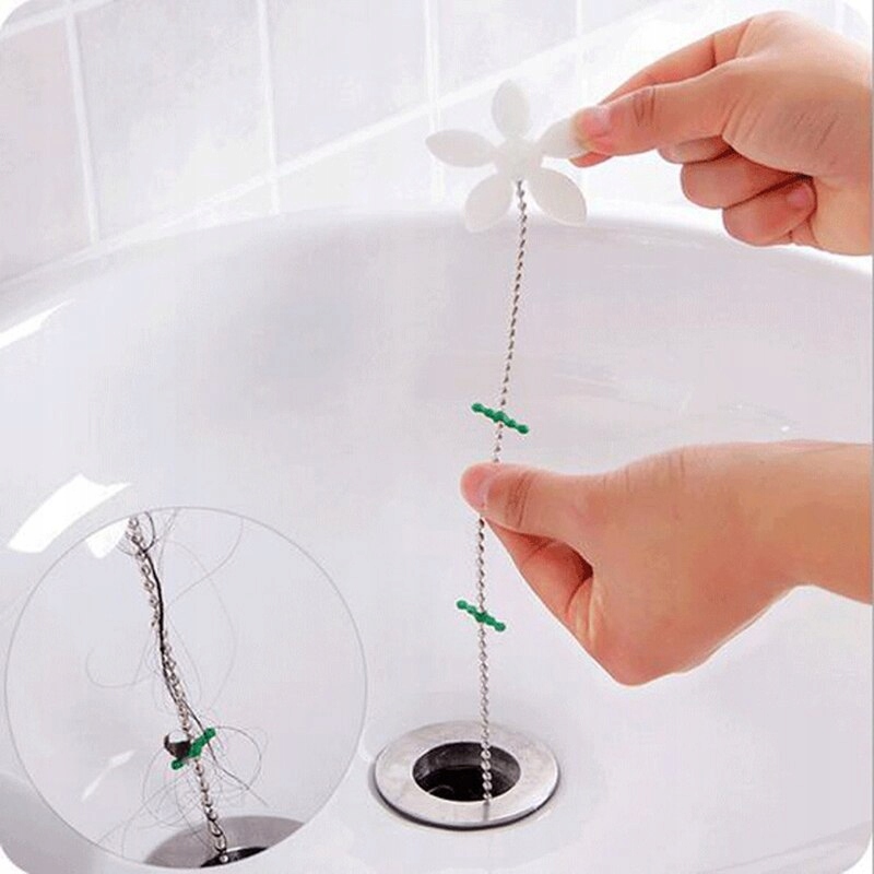 2 pcs Drain pipe wig removal clogging tool