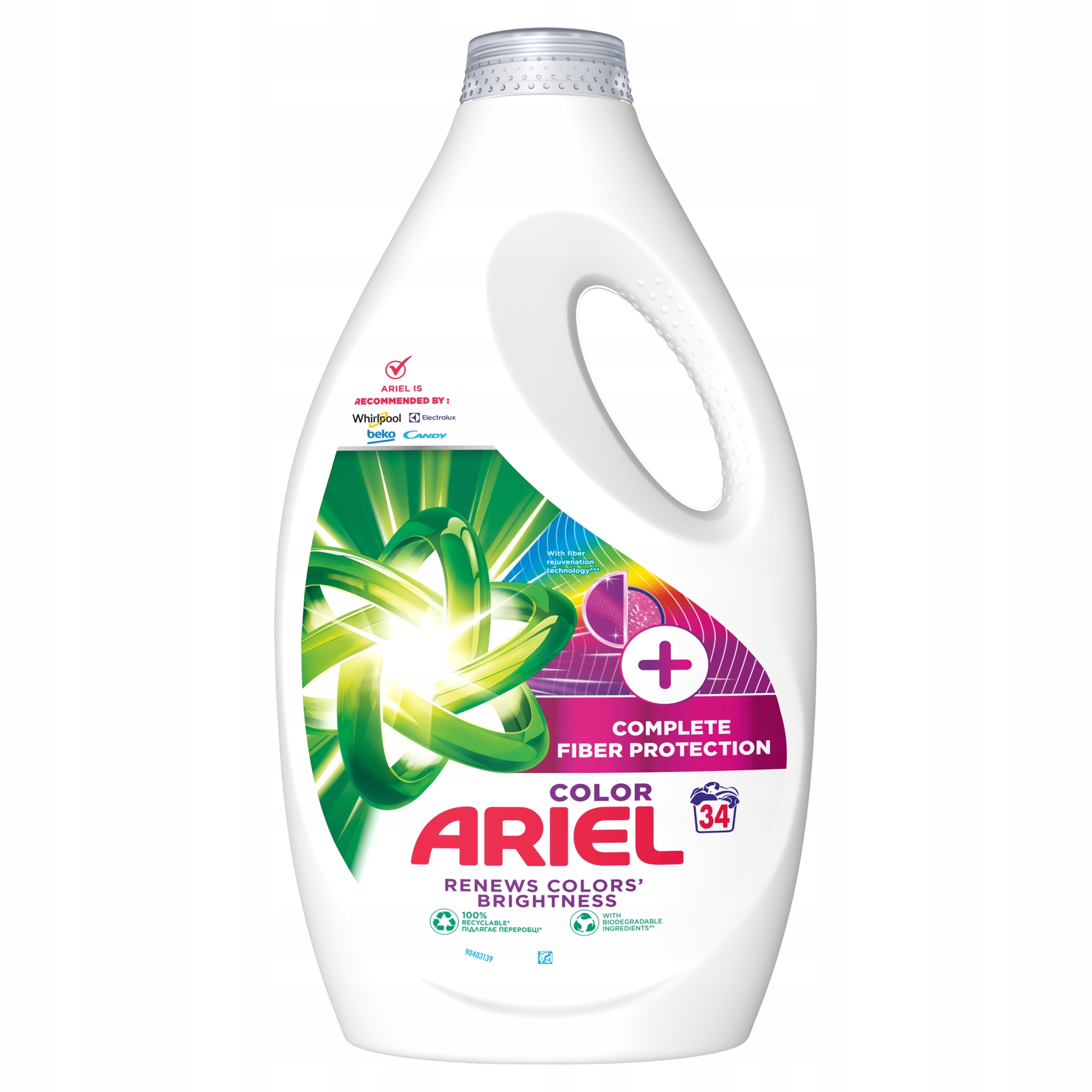 Levně Ariel 34p/ 1,7L Color Fiber Protect gel na praní
