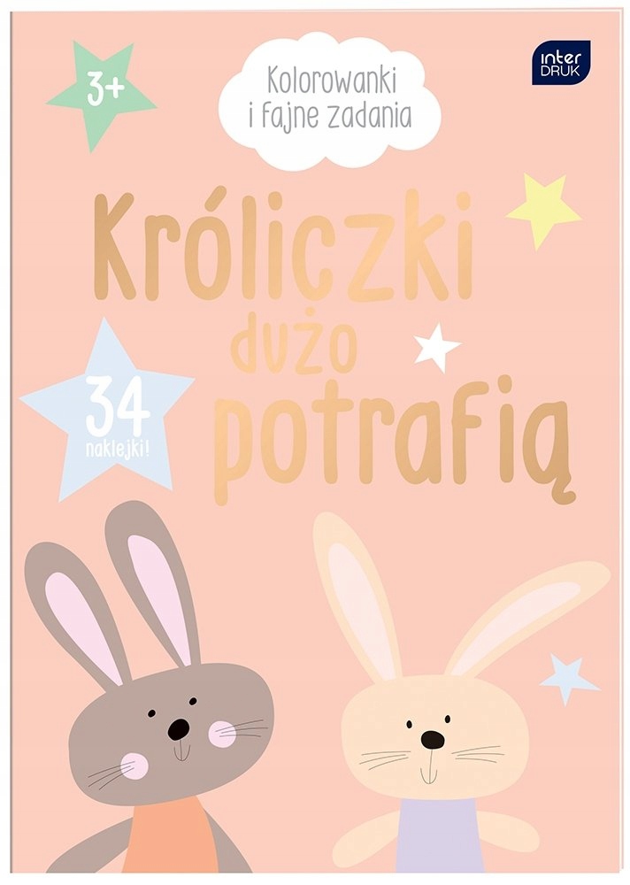 

Kolorowanka z naklejkami A4-16 Króliczki Potrafią
