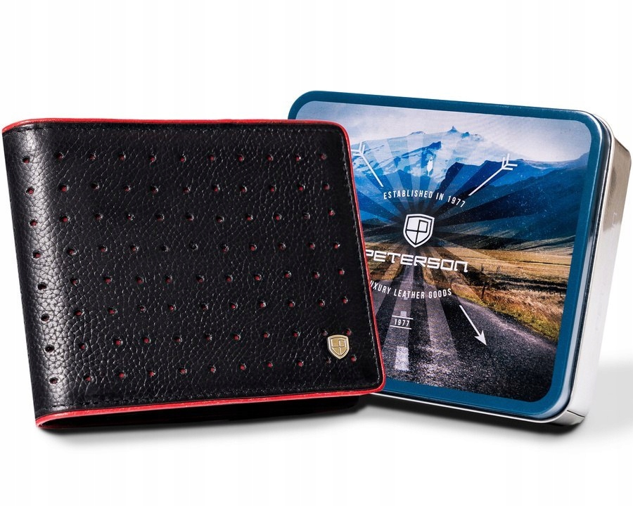 Kožená, ažurová pánská peněženka Lumarko!