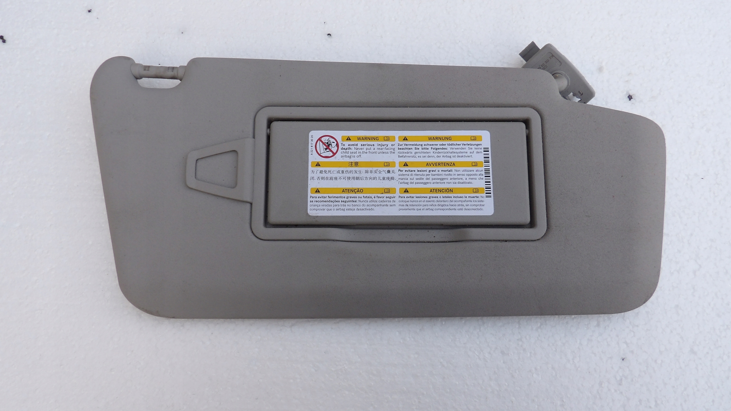 MERCEDES GLK visor PRZECIWSLONECZNY right cover