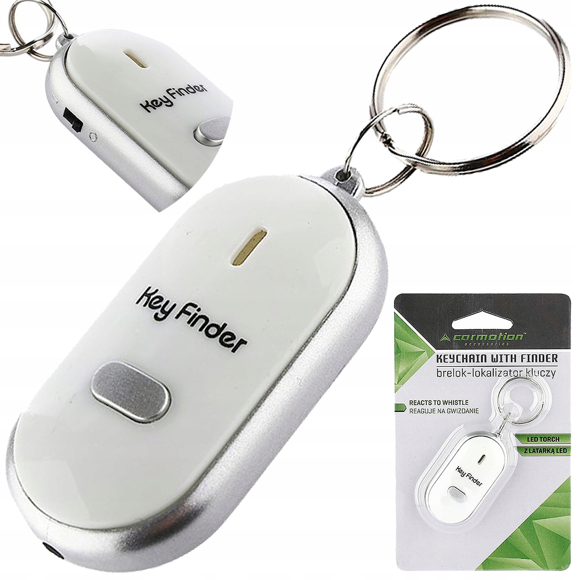

Lokalizator Kluczy Brelok Reaguje Na Gwizd Keyfind