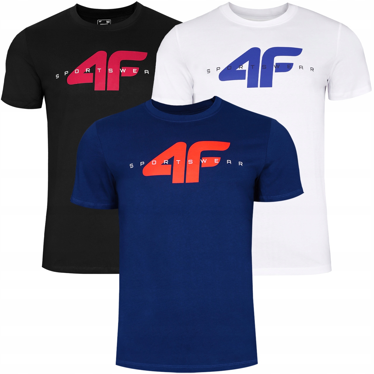 Koszulka Męska 4F komplet 3 szt. T-shirt Podkoszulek zestaw TZ35 5XL