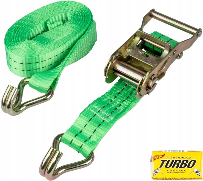 Pas transportowy z napinaczem 2000kg 2T 38mm 8 metrów do auta samochodu