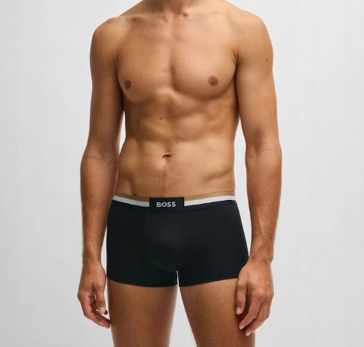 Boxerky Hugo Boss vel. XL 3-pack Trunk 3P Motion Black