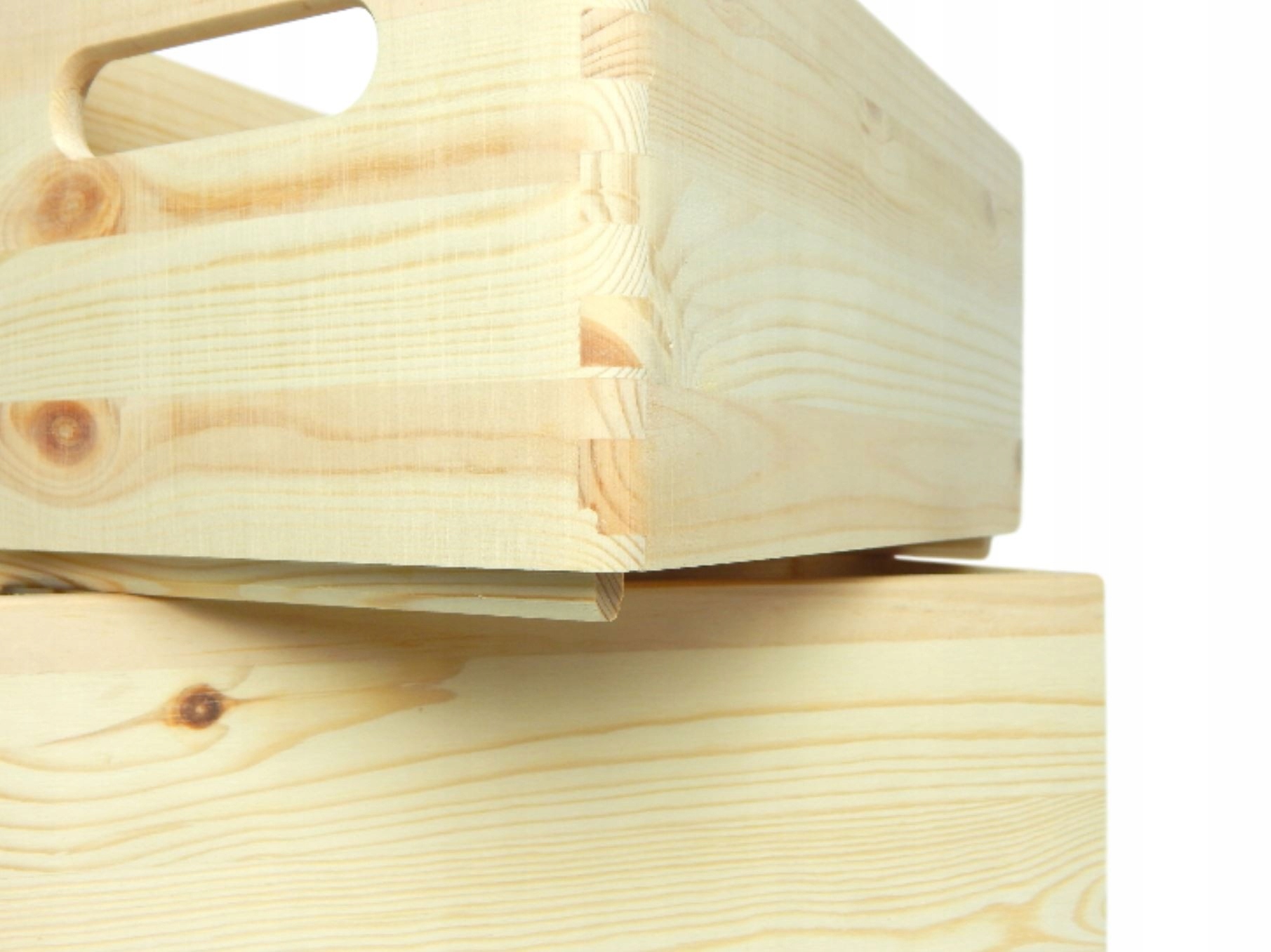 Skrzynka drewniana DEKORACYJNA 30x20x7 naturalna z uchwytami pudełko tacka Marka inna