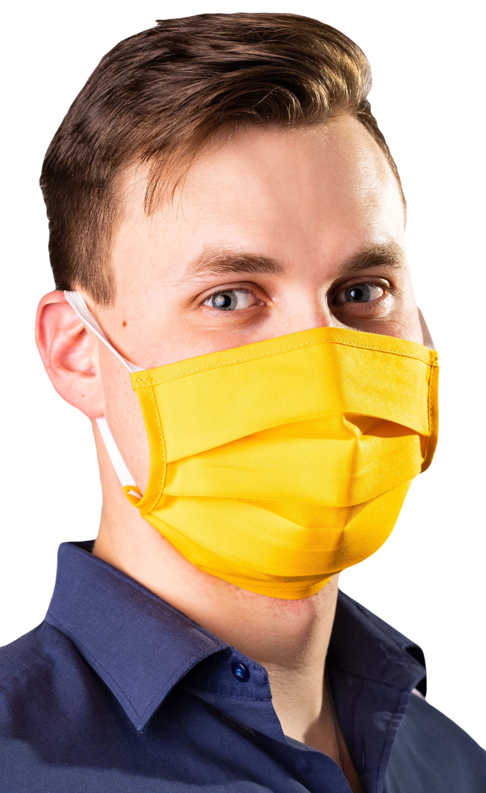 MASKA maseczka bawełniana STREETWEAR gumki YELLOW Marka inna