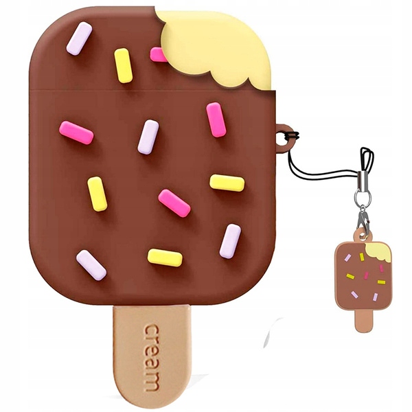 ETUI AIRPODS PRO SŁUCHAWKI POKROWIEC LÓD CZEKOLADA