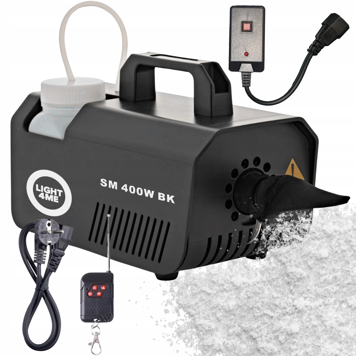 Wytwornica Śniegu 400W Czarna Generator Pilot Ir Kontroler Przewodowy