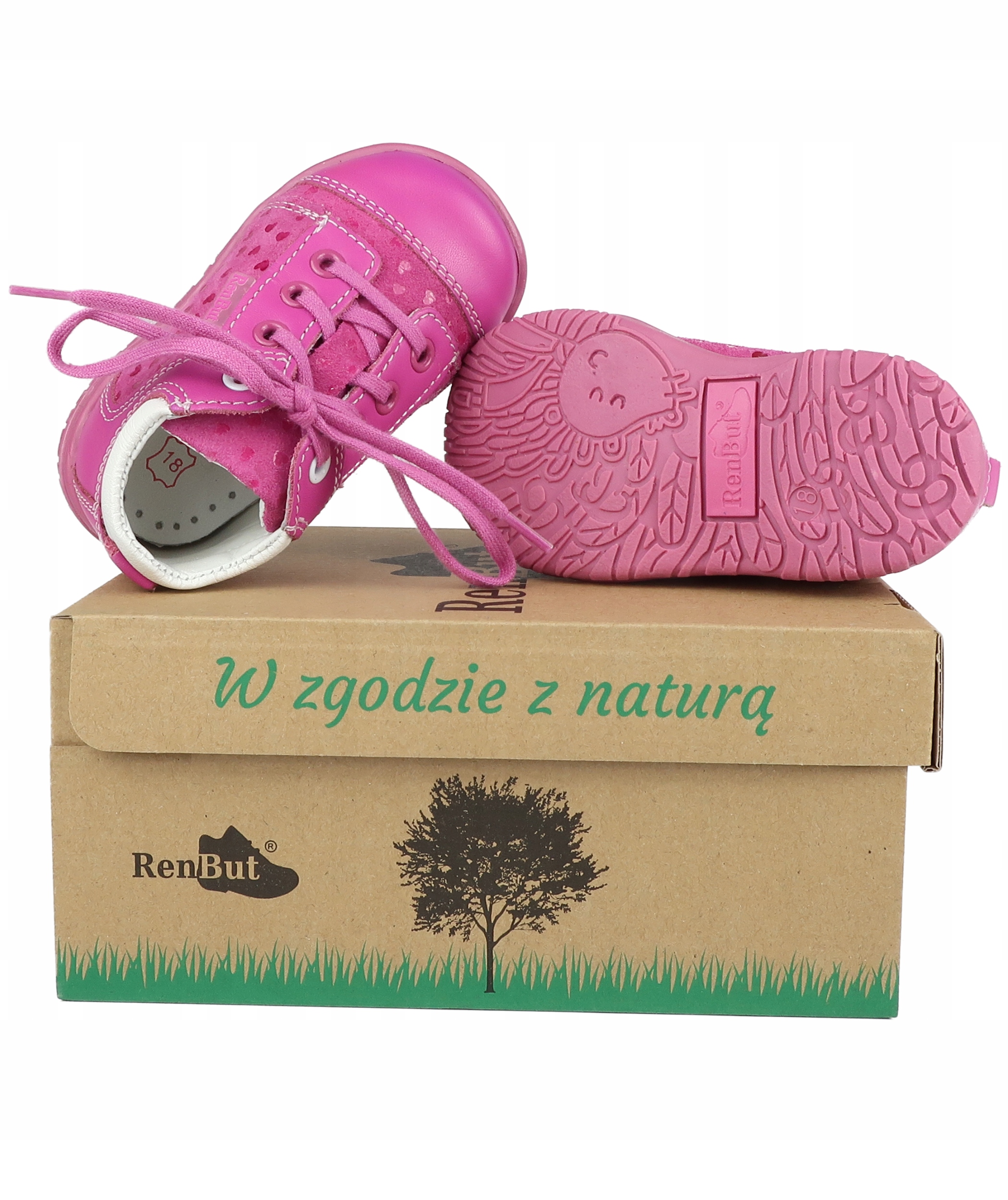 RENBUT TRZEWIKI PÓŁBUTY SKÓRZANE PROFILAKTYCZNE 18 Kolor wielokolorowy