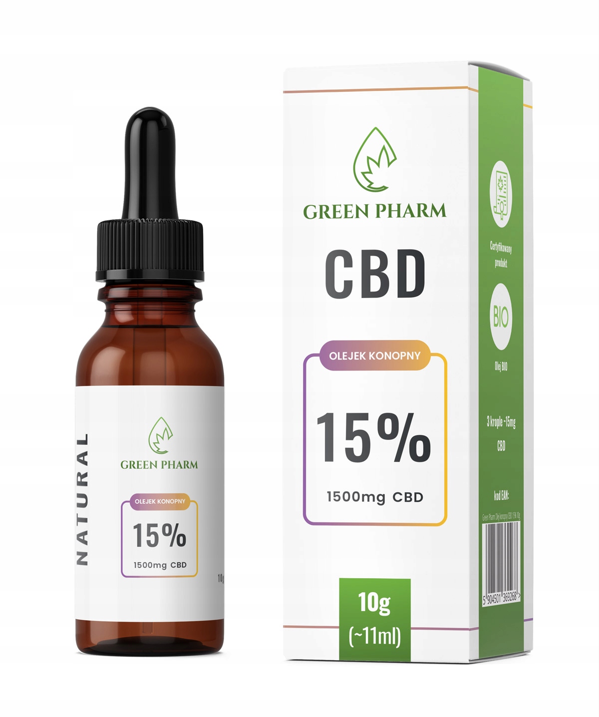

Bio Olejek konopny I Cbd 15% 11ml I Full Spectrum