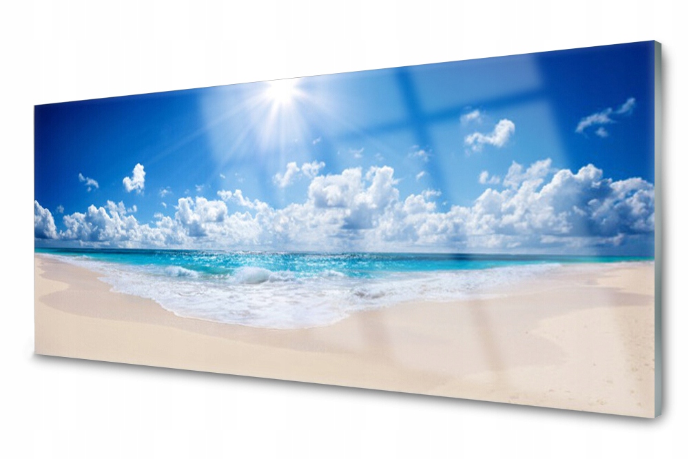

Panel szklany do kuchni Plaża Morze Słońce 125x50