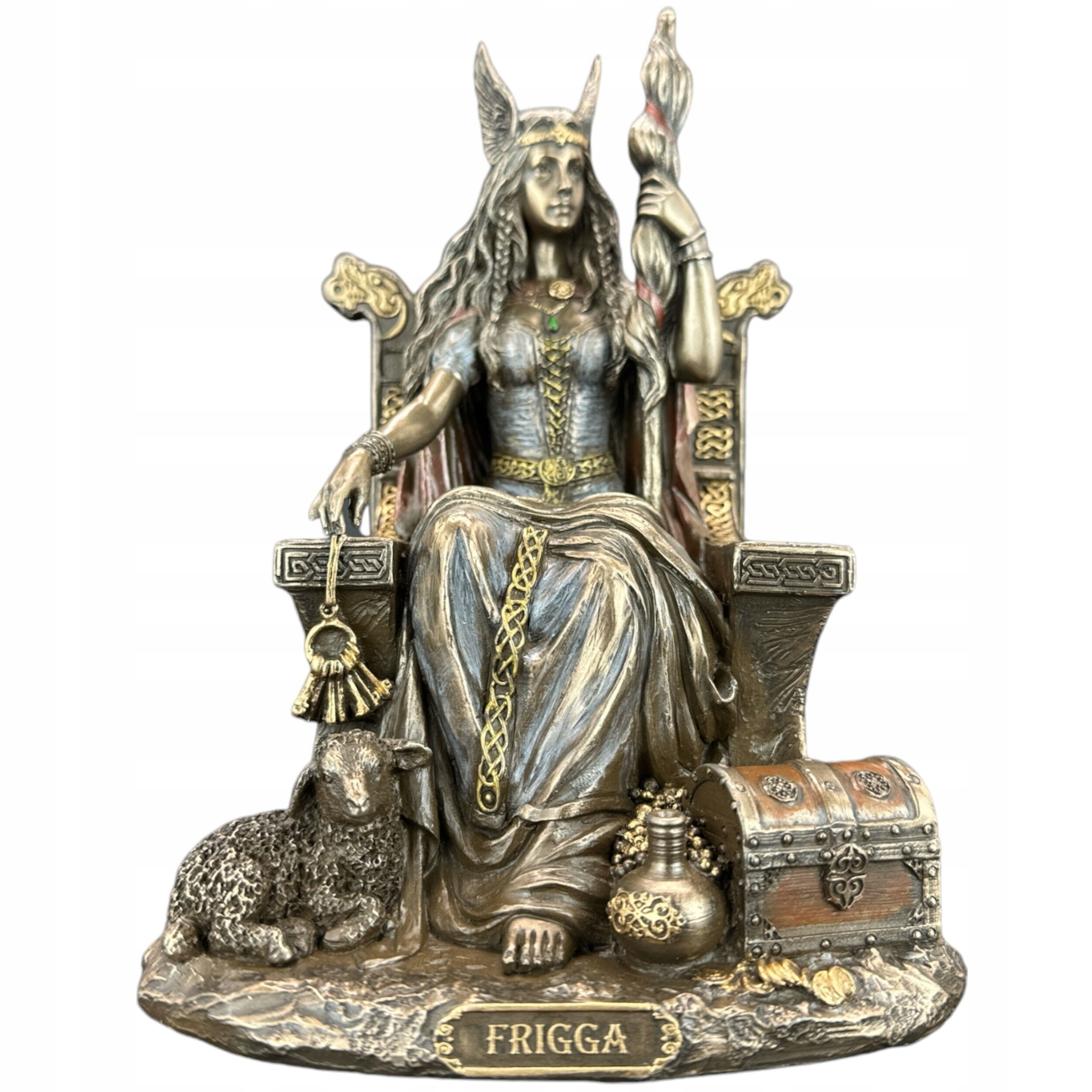 Severská bohyňa Frigg na tróne patrónka manželstva Veronese WU77432A4