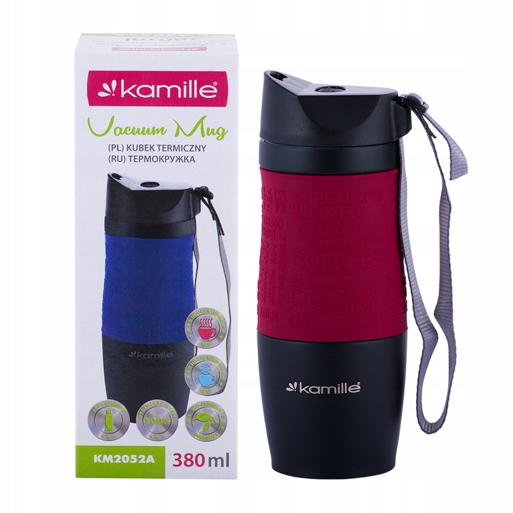 KUBEK TERMICZNY TERMOS 380ML Marka Kamille