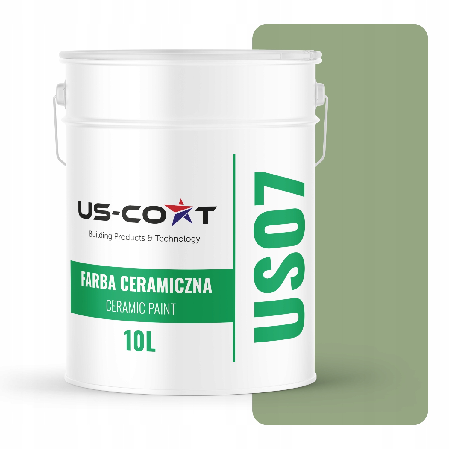 Keramická Farba Olivová Tmavá H2036 10L Hlboká Matná Na Stropné Steny