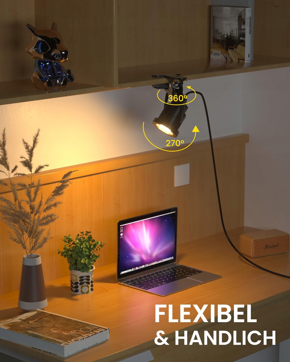 TOBE BRIGHT 6W RGB LED KLEMMSPOT Z PILOTEM, WODOODPORNY, WEWNĄTRZ/ZEWNĄTRZ — miniatura 5