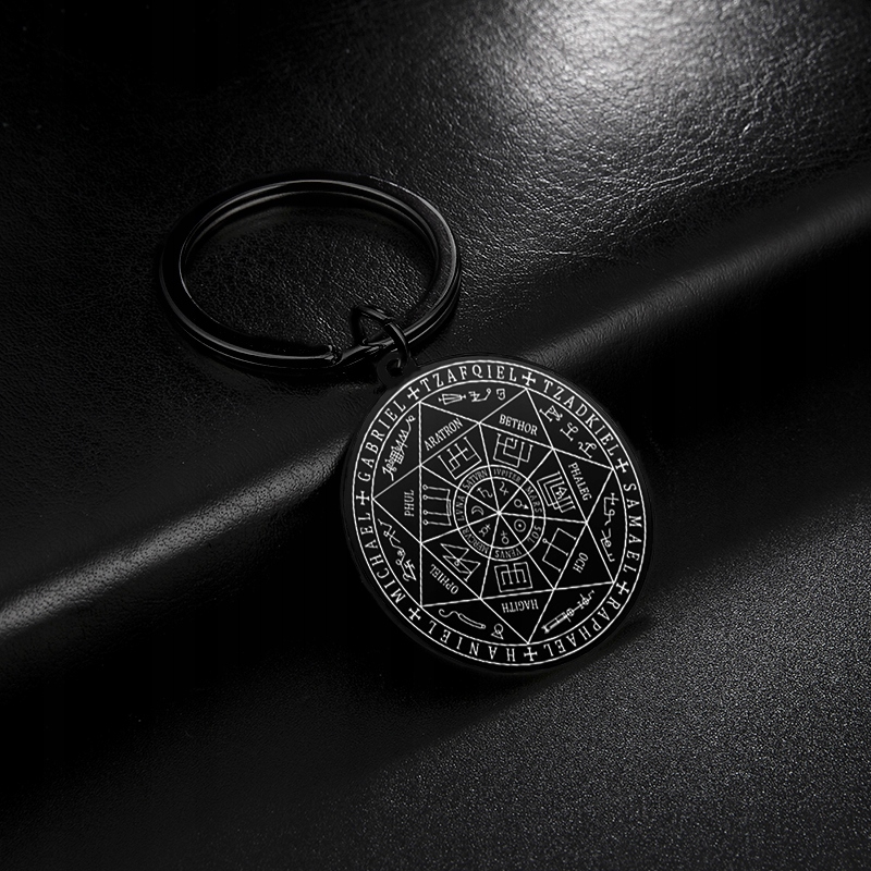 BRELOK DO KLUCZY MĘSKI DAMSKI PIECZĘĆ TALIZMAN 7 ANIOŁÓW ARCHANIOŁÓW Marka Inna marka