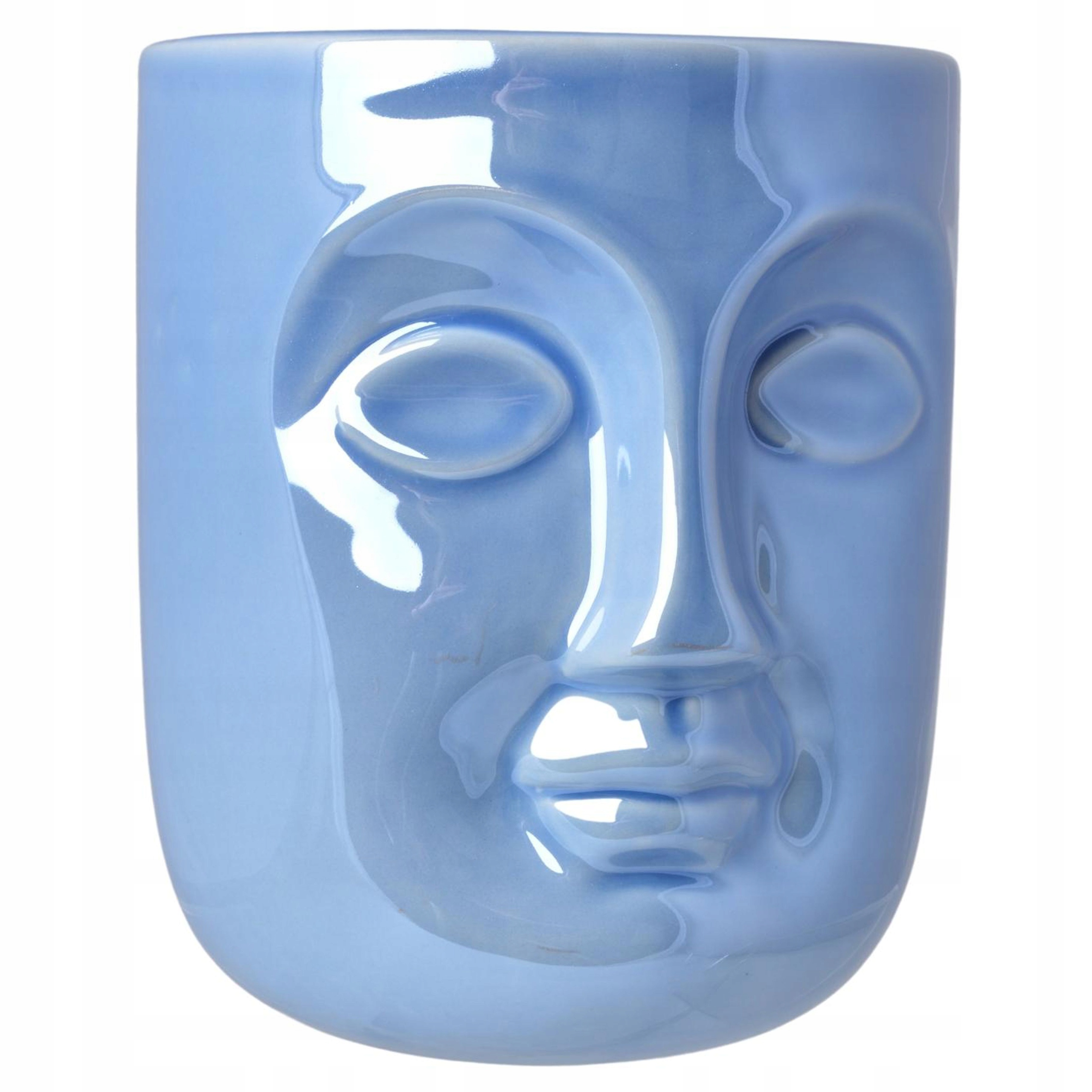 DONICZKA CERAMICZNA TWARZ BŁĘKITNA PERŁOWA Marka Ewax