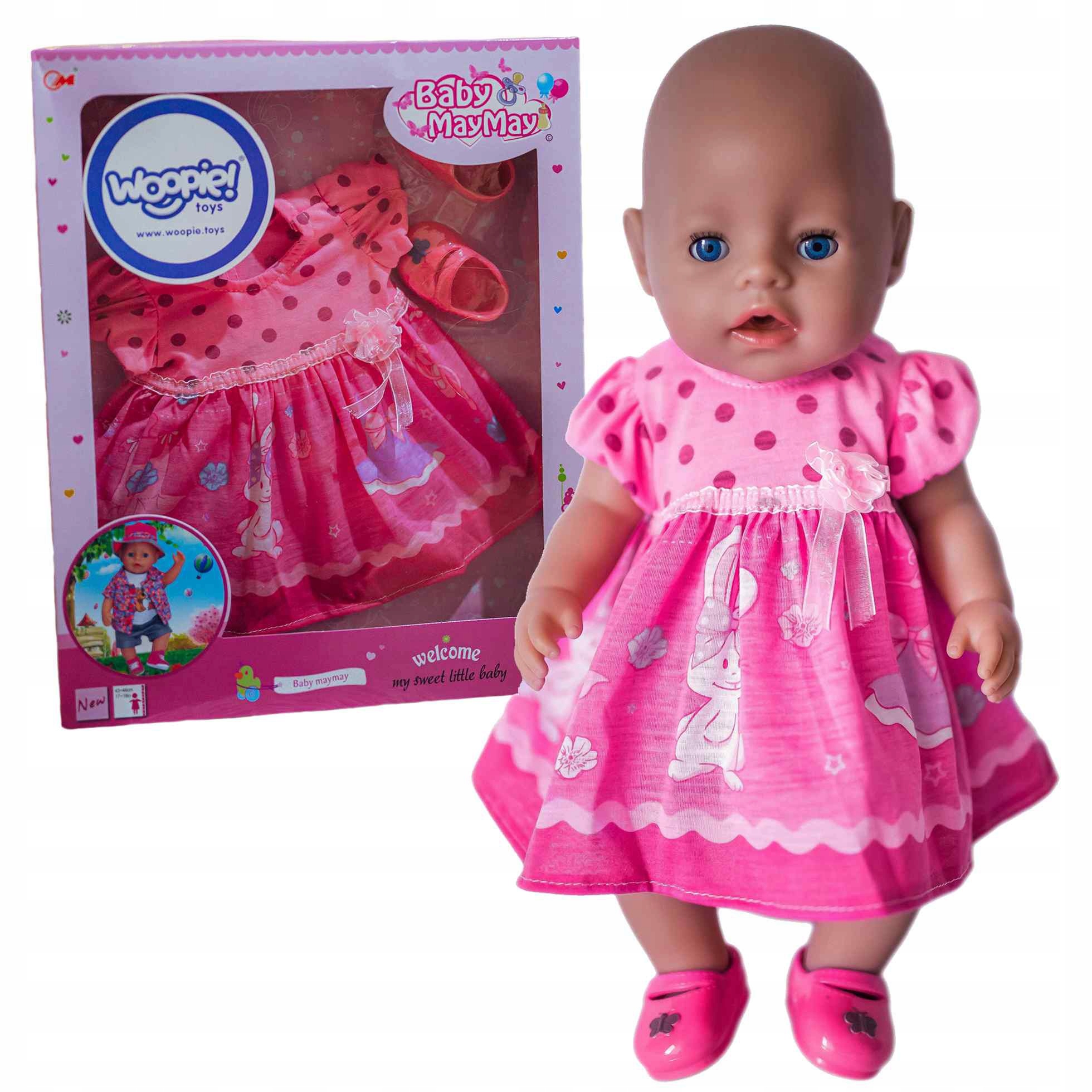 

Ubranko Dla Lalki Sukienka Buciki 43-46 cm Woopie