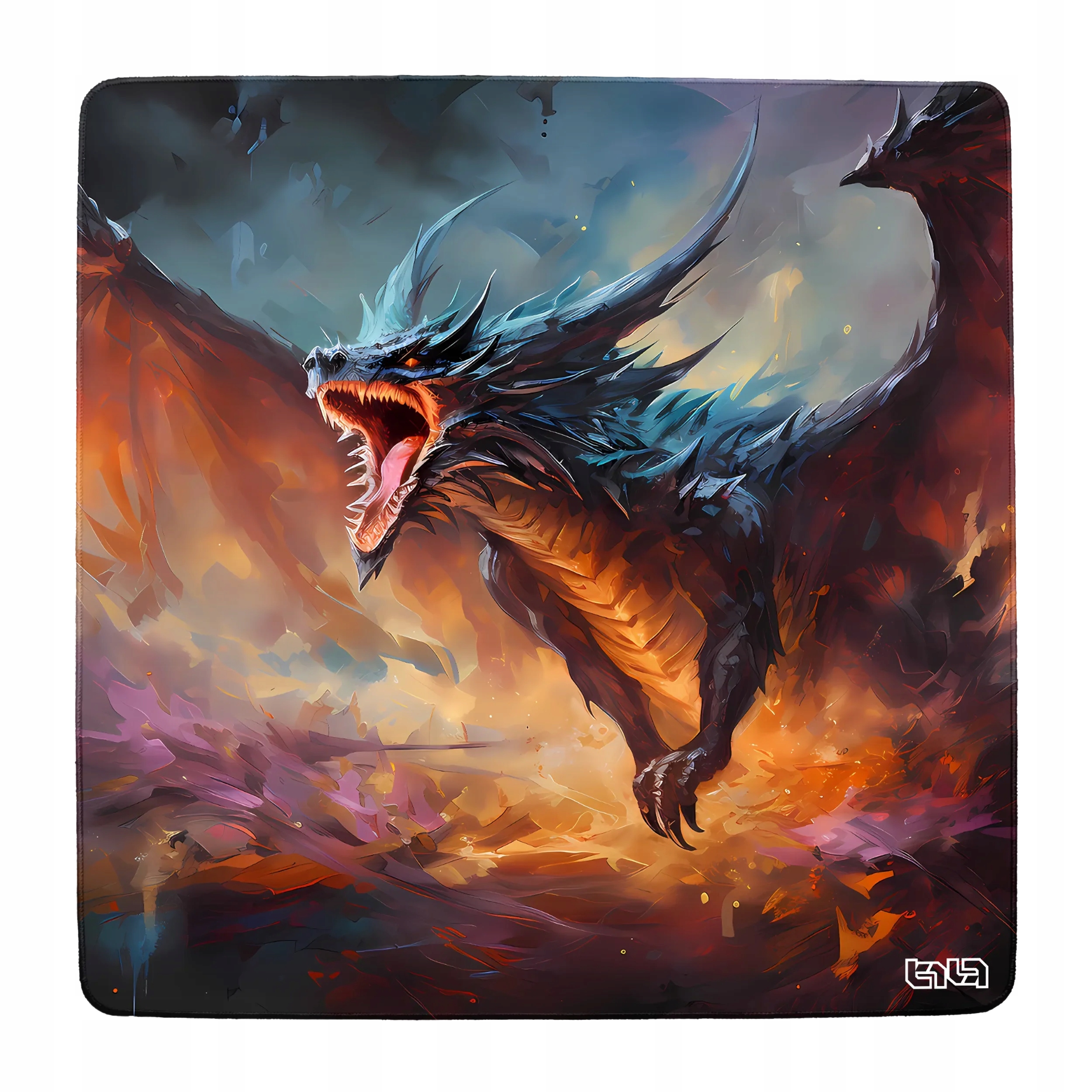 Mata Pod Krzesło Gamingowe Smoczy Gniew 100x100 Tilt Łatwa w czyszczeniu