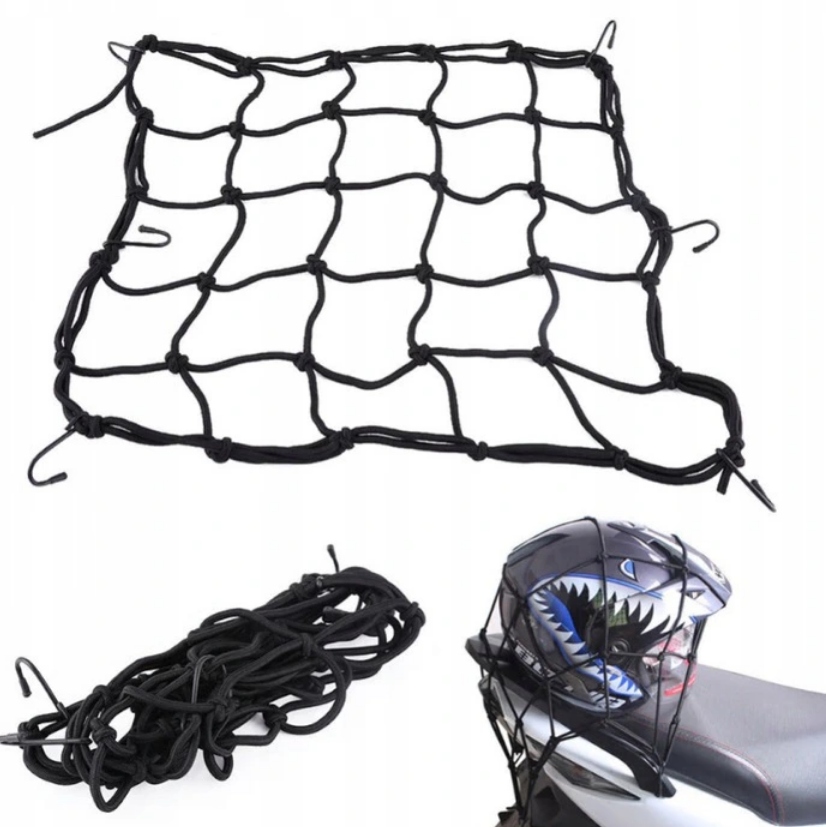 

Mocna Siatka Na Motor Skuter Kask Bagaż Guma Haki