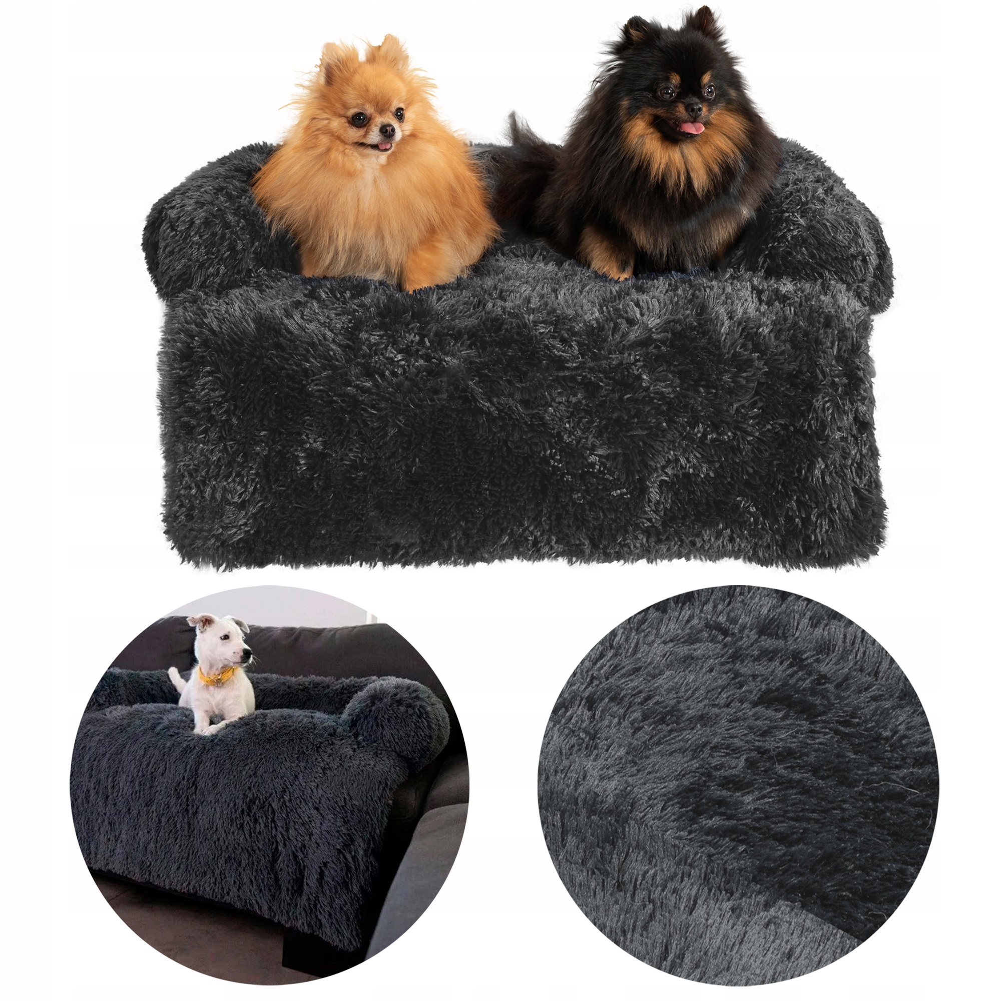 Levně Pelíšek Pro Psa Měkké Potah Na Pohovku Šedé S 76x76 CM