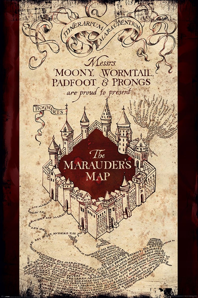

Harry Potter Mapa Huncwotów plakat 61x91,5 cm