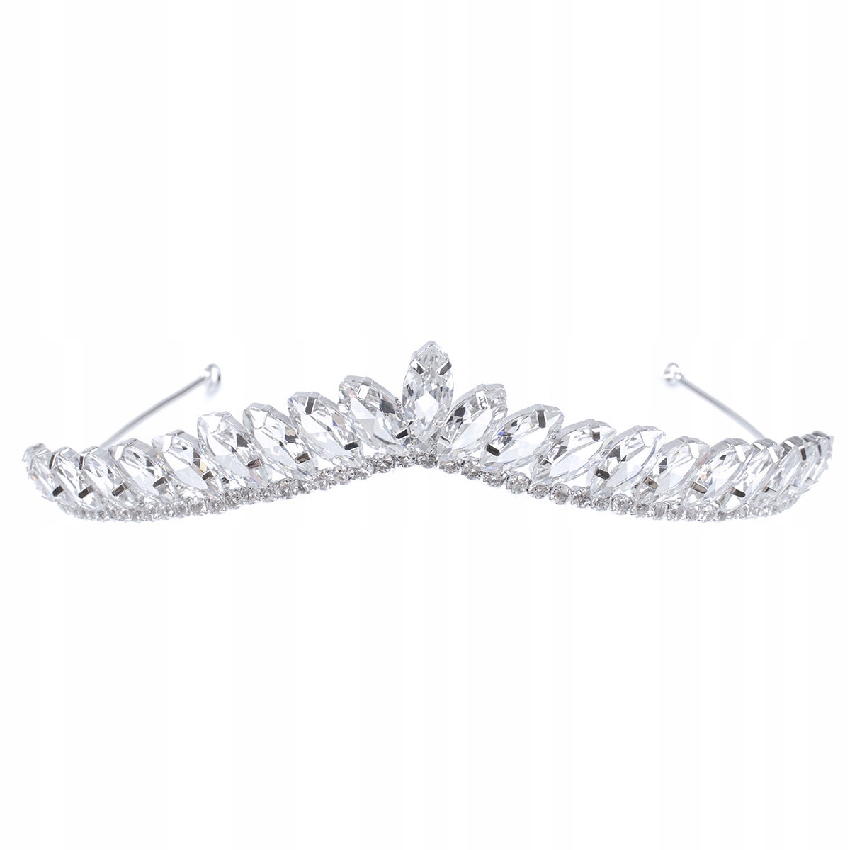 Ozdoba ŚLUBNA korona TIARA DIADEM KRYSZTAŁ AAA Model 37425