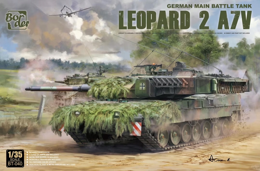 Leopard 2 A7V Border Model BT-040 měřítko 1/35