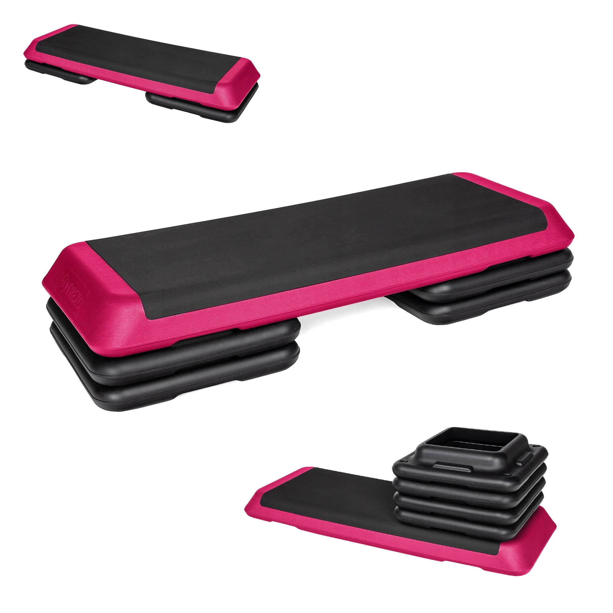 Regulovatelný Step schod pro fitness cvičení Xtrexo aerobic 3 stupně plošina